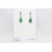 Dangle Earrings Green Onyx Women's Silver Solid 925 Gemstone Handmade A546